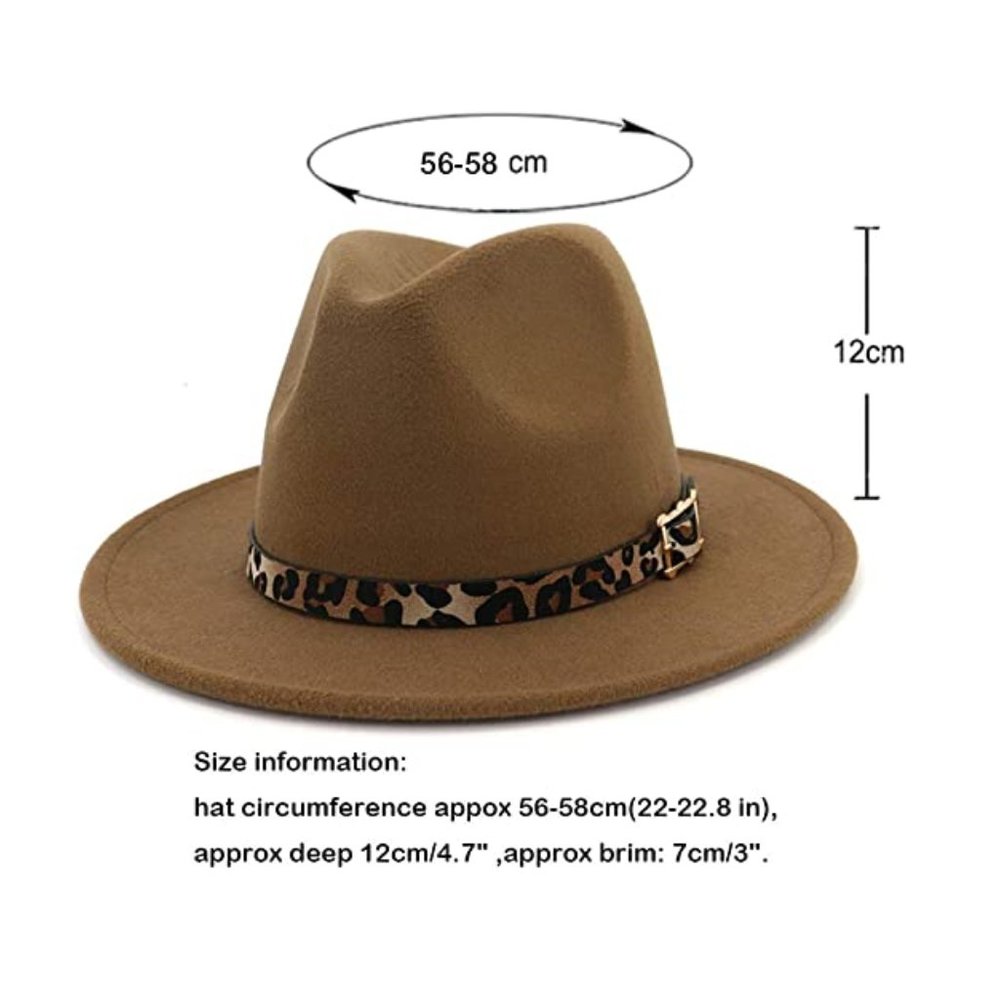 Women's Wide Brim Felt Fedora Panama Hat - Picture 2 of 7
